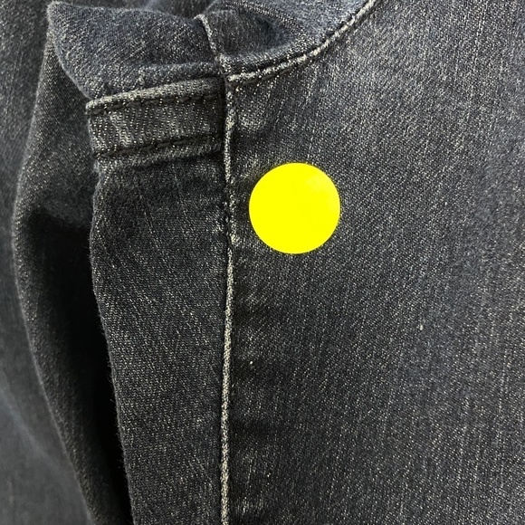 Elle Jeans 14R Mid Rise Tapered Stretch Dark Wash Blue - Picture 8 of 9